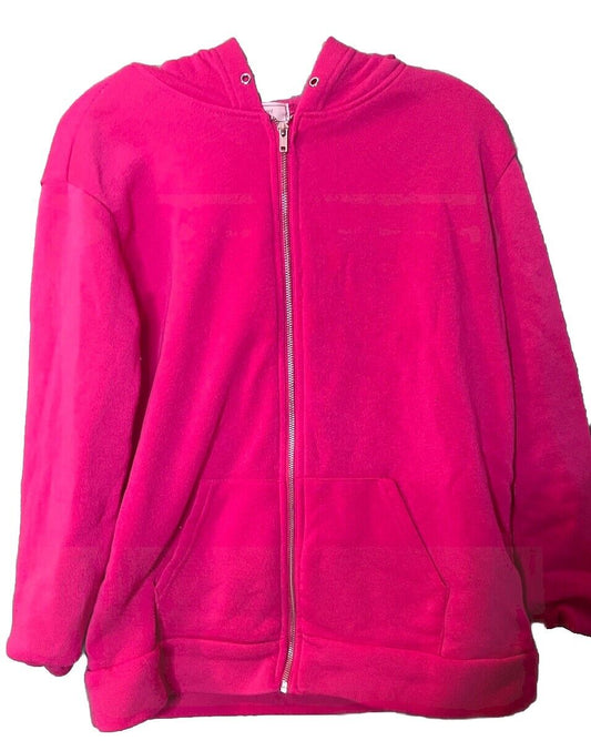 No Comment NY LA Womens Medium Long Sleeves Full Zip Hoodie Sweatshirt Hippie