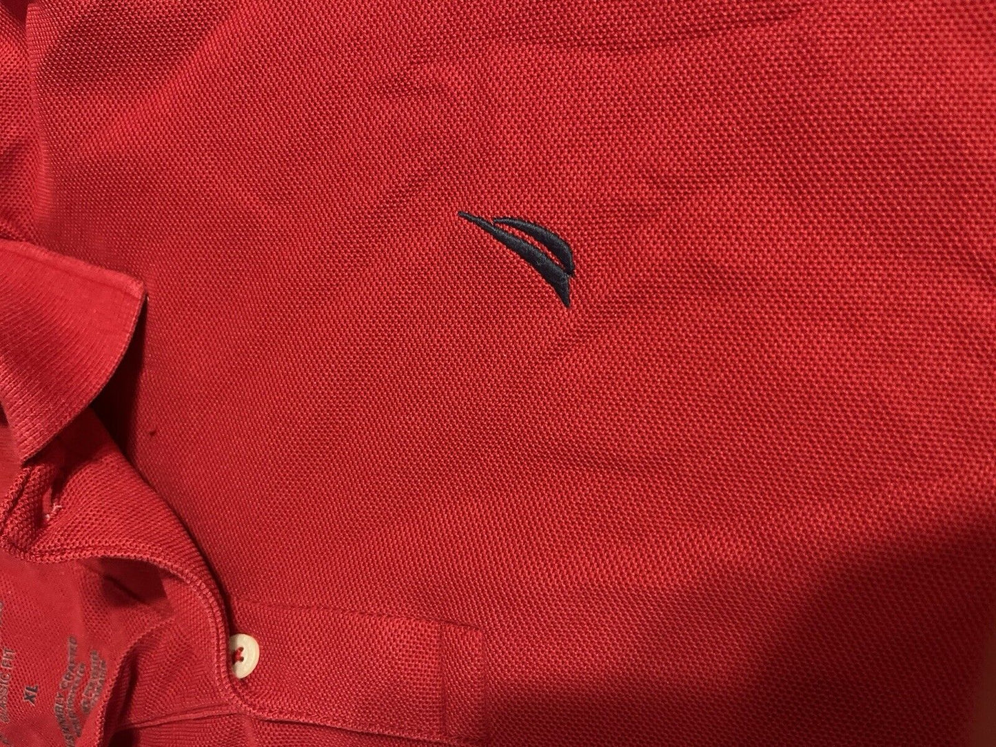 Nautica Polo Shirt Men's XL Red Short Sleeve Golf Performance