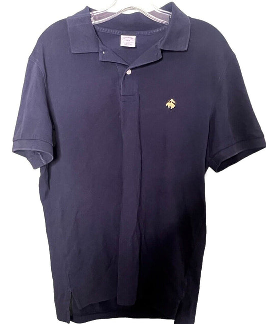 Brooks Brothers Performance Polo Shirt Mens Size Large L Blue Short Sleeve