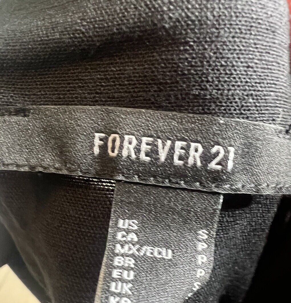 Forever 21 Deep V Neck Shirt Small Button Up