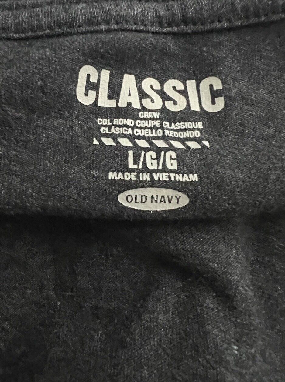 Classic Men's Shirt, Long Sleeve Classic Crew Neck Large
