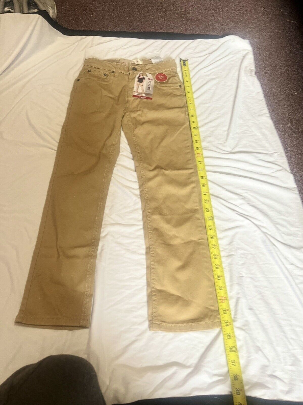 Levi’s 511 Slim, Size 10 Reg, 25x26, Boys Beige Jeans, Brand New, Never Worn,