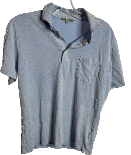 Uniqlo Polo Shirt Mens Size Medium Short Sleeve Collared Lightweight Preppy READ