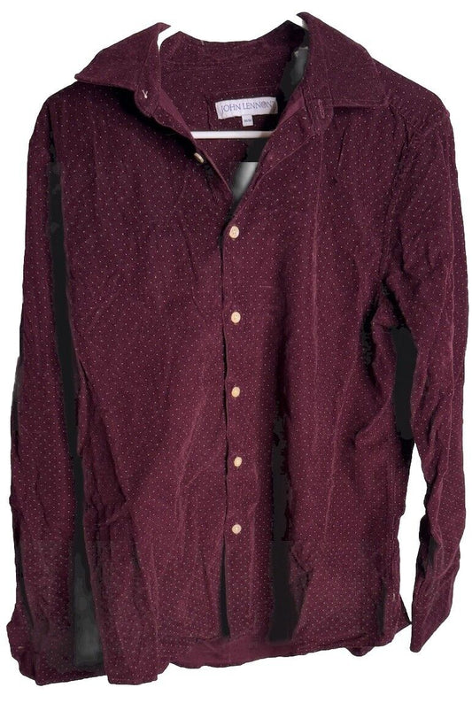 John Lennon Mens Size medium Long Sleeve Button Up Dress Shirt
