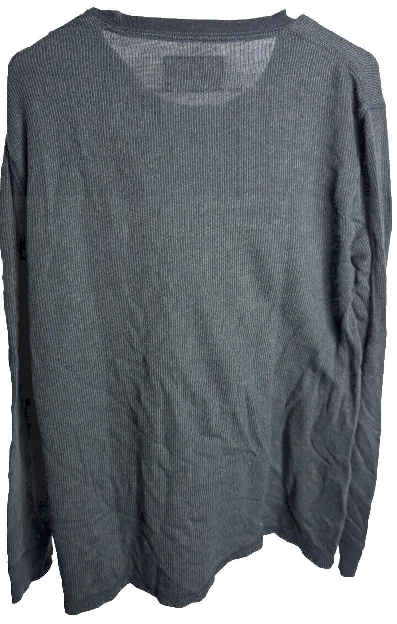 Express Men's XL Waffle Long Sleeve Henley Shirt