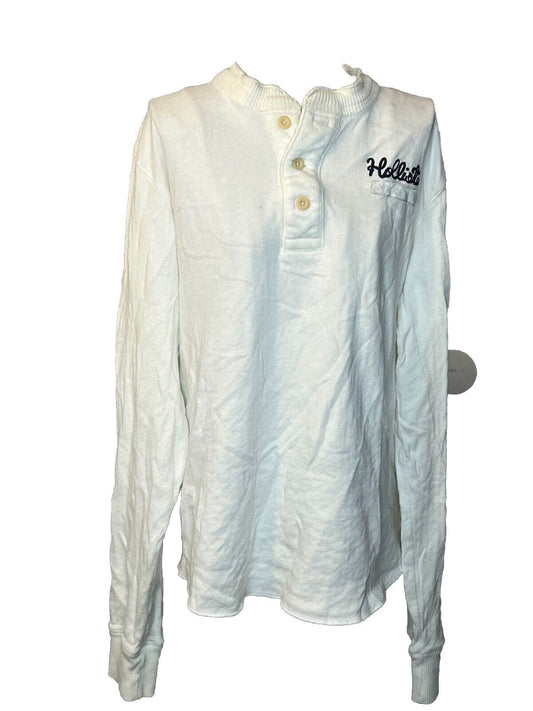 HOLLISTER LONG SLEEVE White SHIRT Size Large