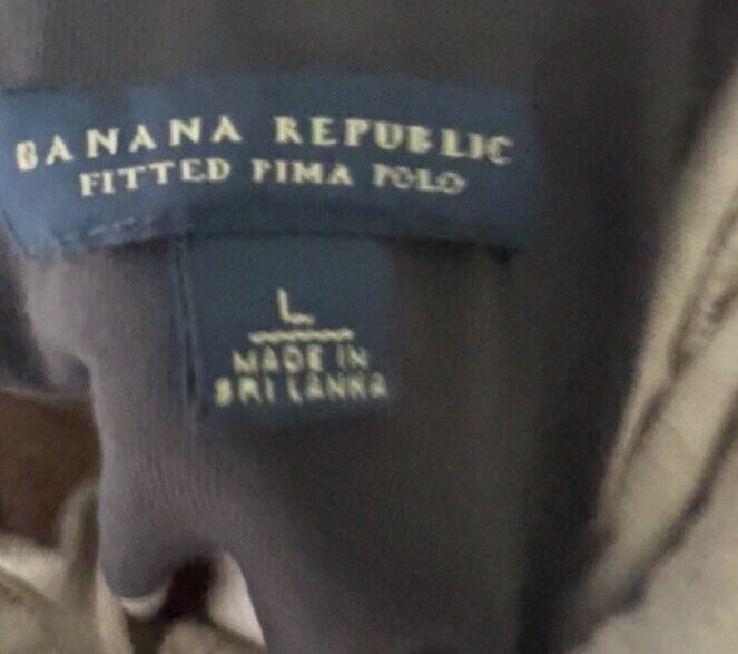 Banana Republic Mens Shirt Large  dress polo regular