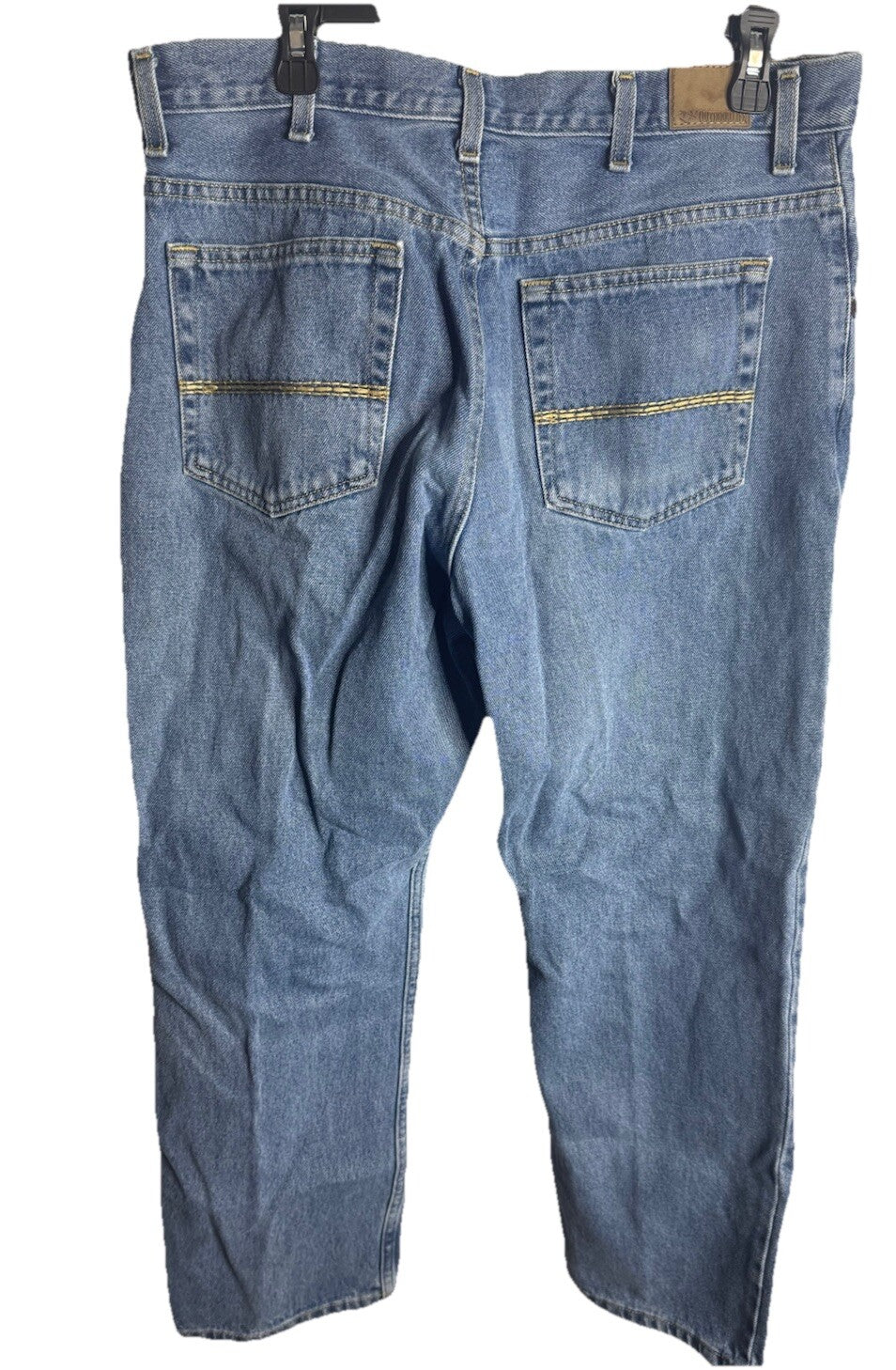 Outdoor Life Mens Sz 36 x 30 Classic Relaxed Fit Straight Blue Jean Cotton Denim