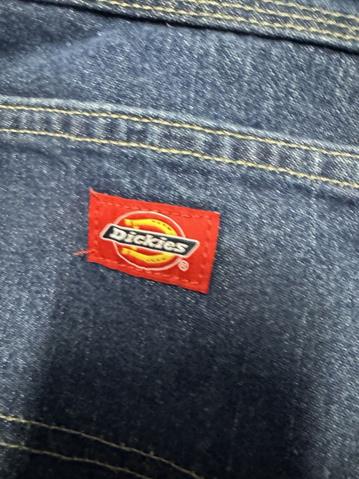 Dickies Mens Jeans 32x32 Medium Wash Work Wear Denim Red Label Relaxed Fit