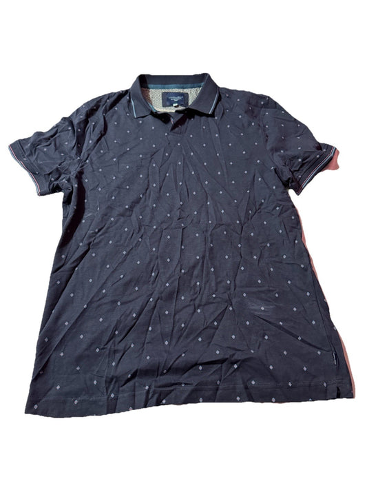 Steel And Jelly Mens Size M Short Sleeve Blue Polo Shirt