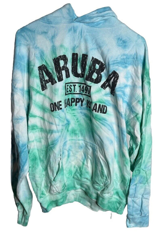 Aruba DP Flag Mens Hoodie Sweatshirt Size Large