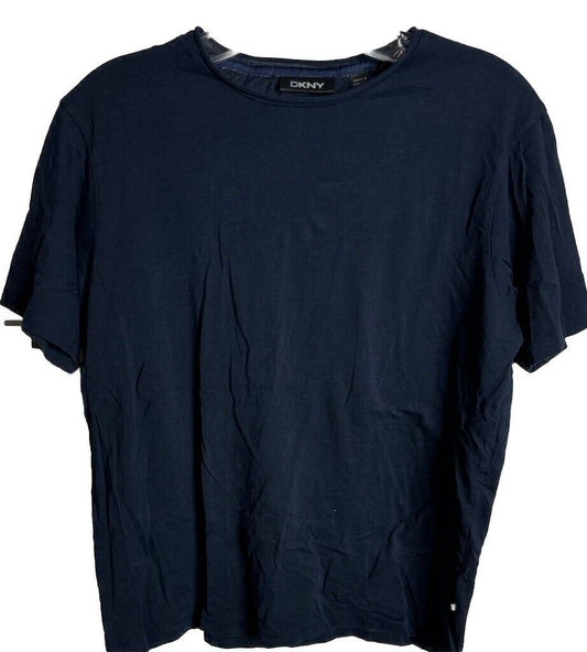 DKNY Blue Short Sleeveless T-Shirt Small