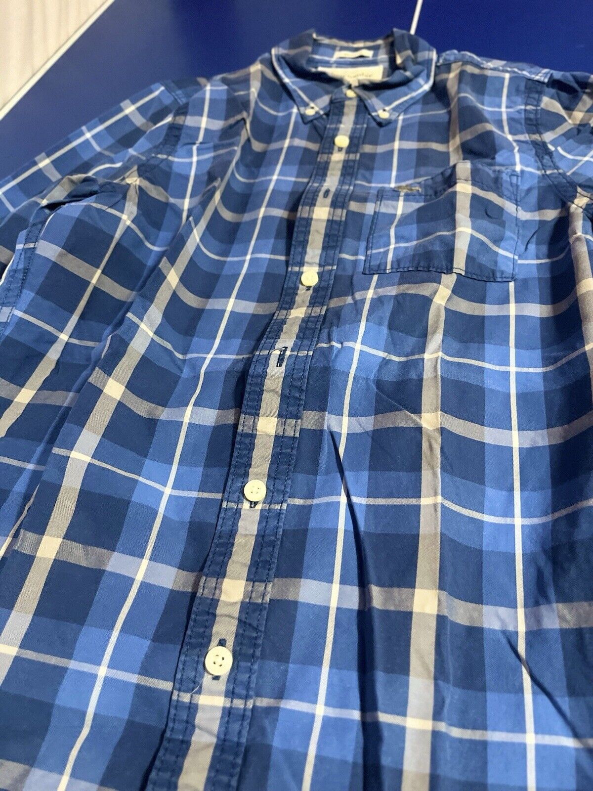 Abercrombie & Fitch Tartan Plaid Shirt  Cotton Muscle Size M