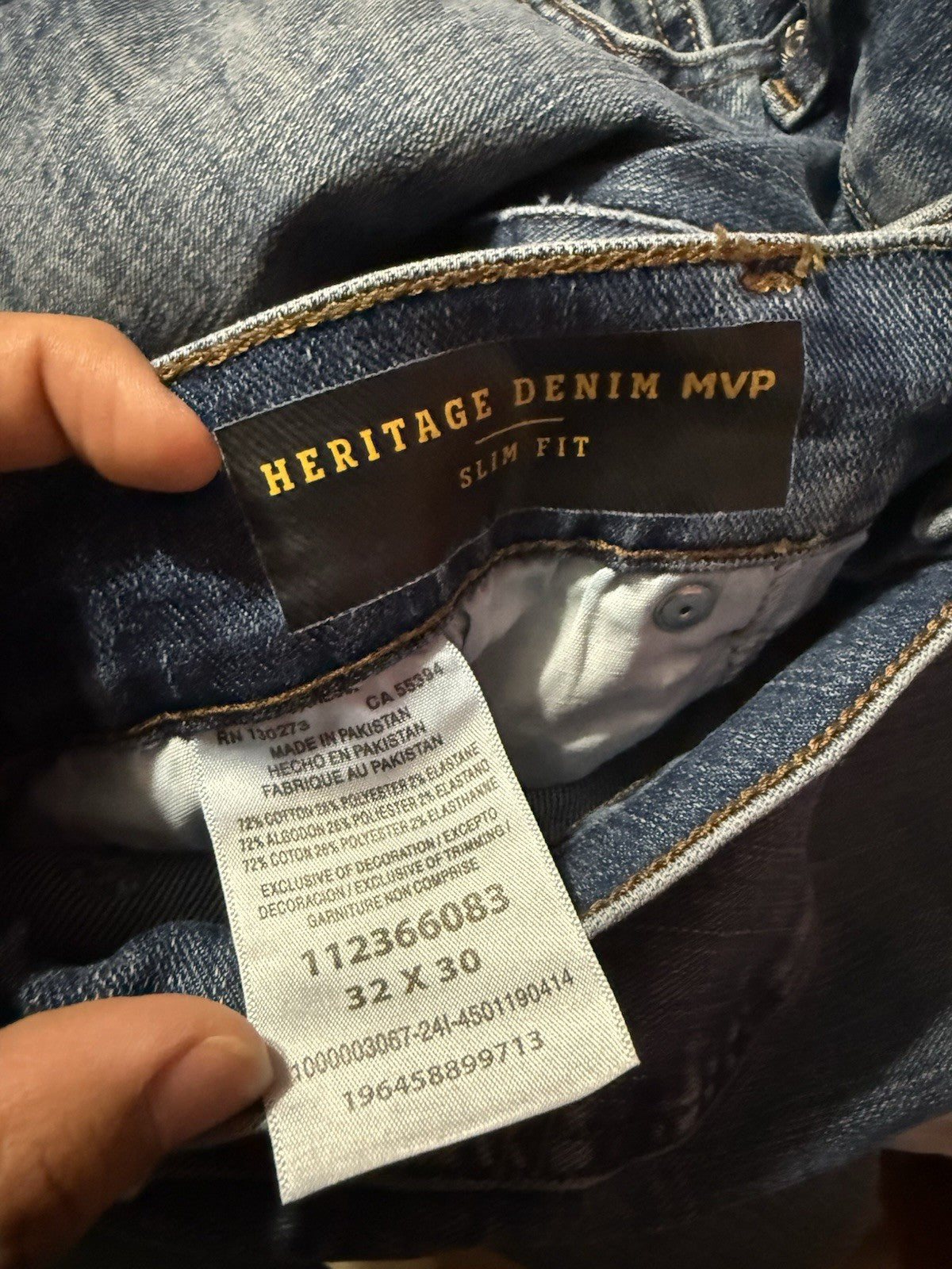 Lee Men HERITAGE DENIM MVP SLIM FIT 32x30