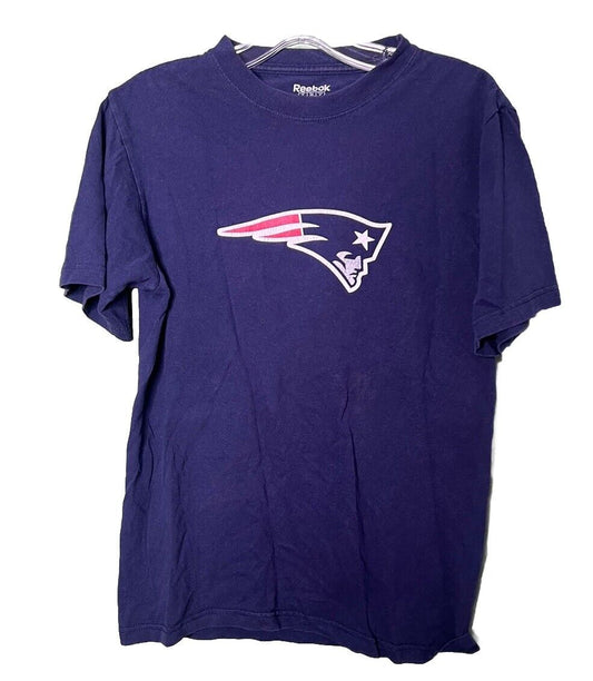Reebok New England Patriots Tom Brady  Blue￼ T-Shirt Men Size S NFL