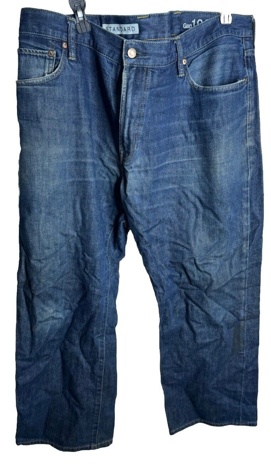 Gap Jeans Mens 38x30 Blue Dark Wash Denim