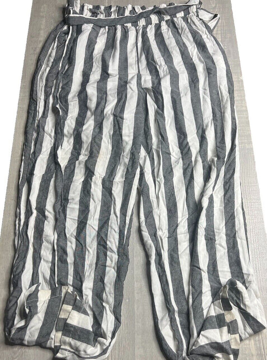 AMERICAN EAGLE Womens' Striped Elastic Pant Pants Size Medium