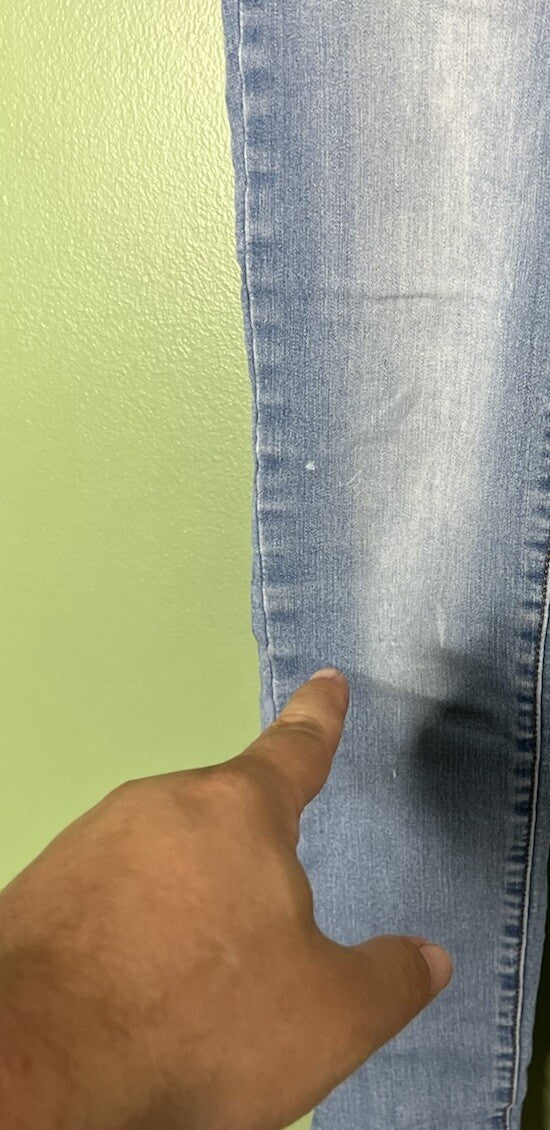 S.O.N.G. Jeans Size 1/25 Blue Curvy High Rise Skinny Ankle/ Some Wear And Tear