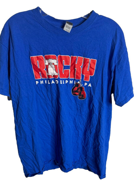 Rocky Movie T Shirt Mens Large Short Sleeve Philadelphia