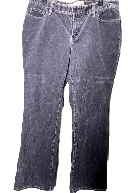 Ann Taylor Loft Women's Pants Size 14 Gray Jeans Curvy