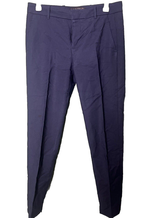 Zara Basic Women’s Straight Leg Trouser Pants Blue Size Small