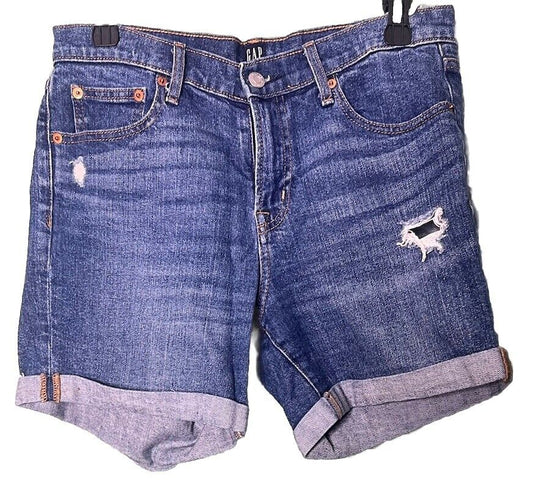 Women’s GAP  Denim Shorts, Cuffed Denim, Size 28