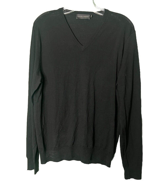 Lauren Ralph Lauren Blouse Womens Large Long Sleeve V-Neck