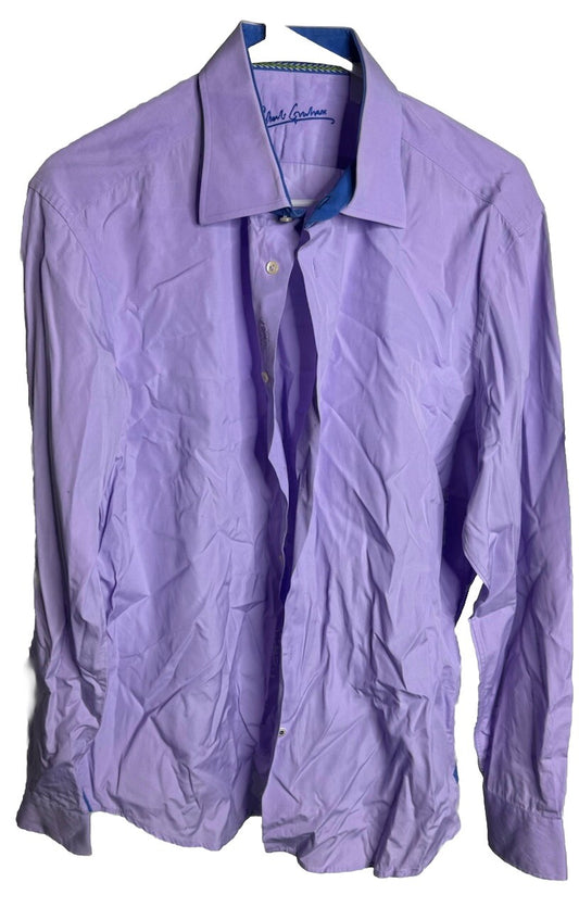 Robert Graham Dress Shirt Men's 42 16.5 Cotton Button Up