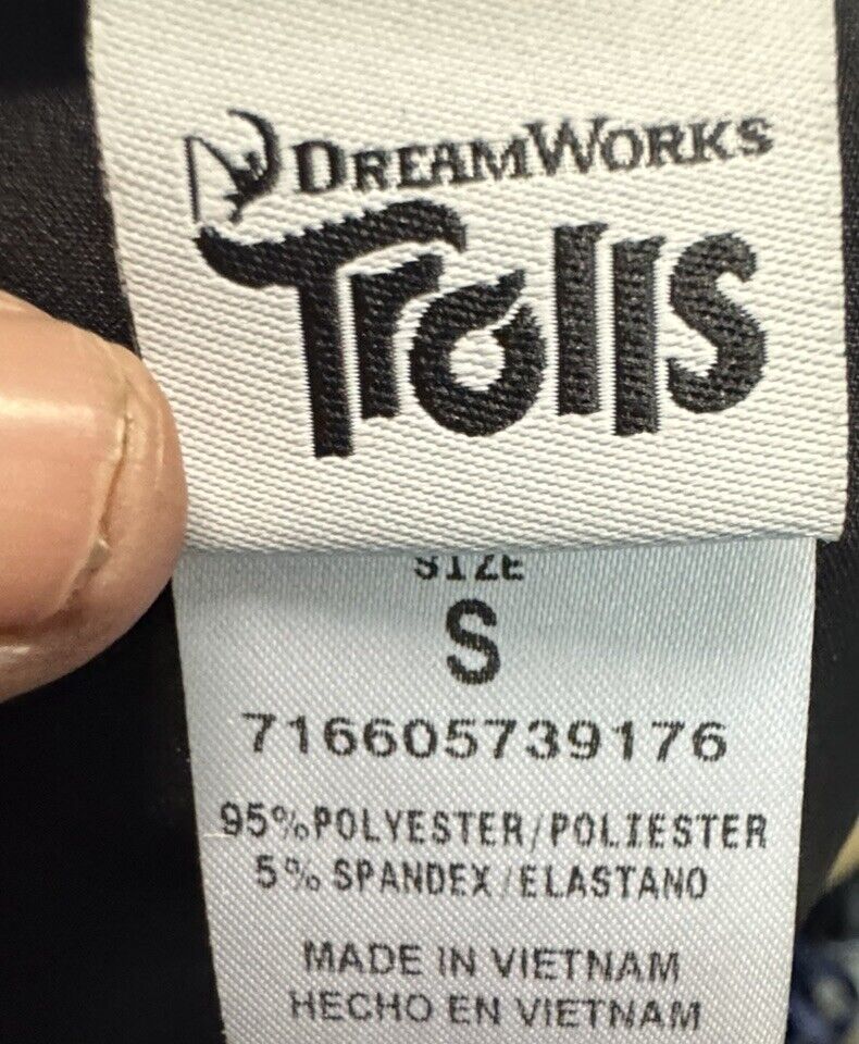 DreamWorks Trolls Unisex Kids/ Children’s Small Short Sleeve T-Shirt Black