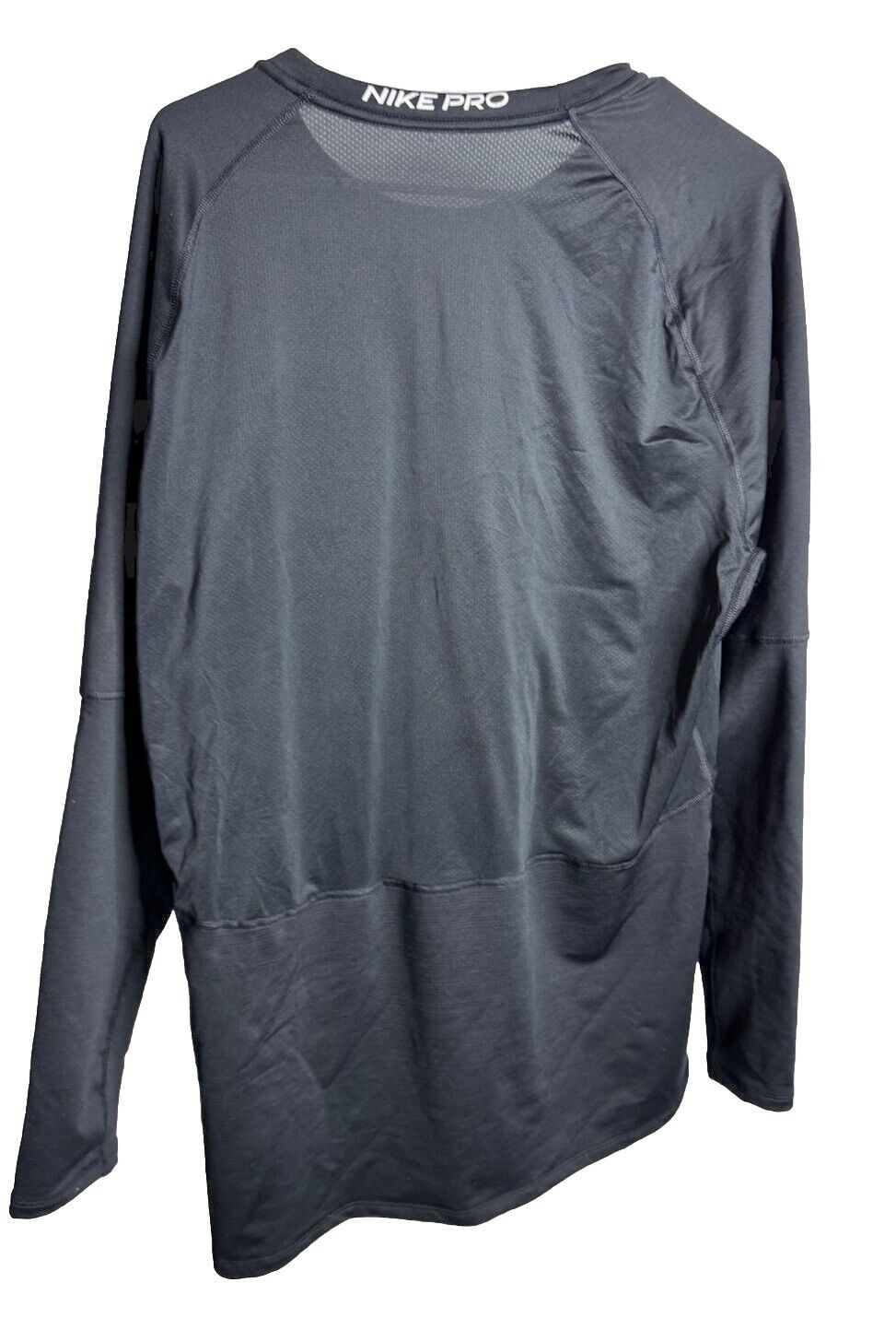 Nike Pro Dri Fit Fitted Shirt Mens 2XL Long Sleeve Crew Neck Performance Running