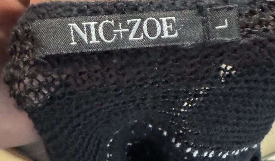 NIC+ZOE linen blend sweater sz large