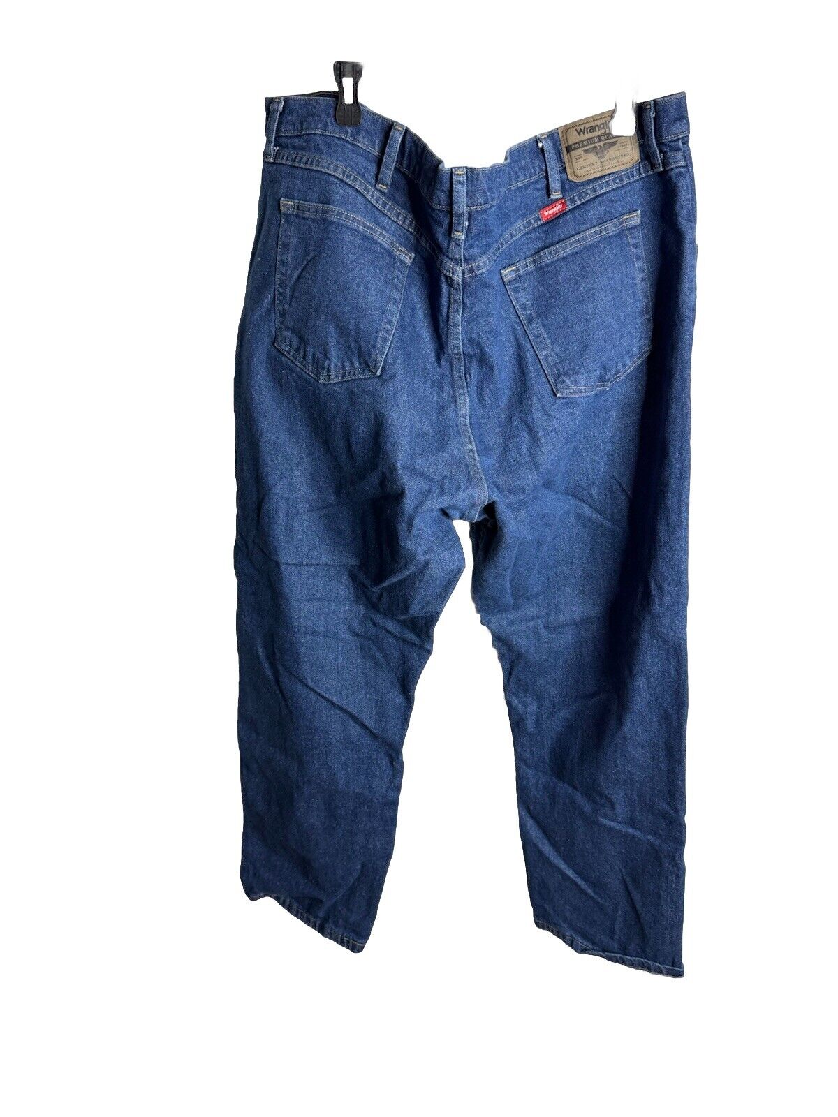 Wrangler Mens 42x30 Jeans Relaxed Bootcut Blue Jeans