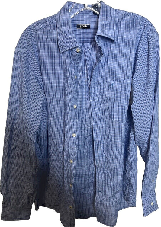 IZOD Men’s Long Sleeve Button Down Size Medium