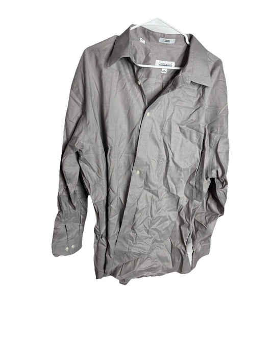 Joseph & Feiss Dress Shirt Adult 18 34/35 Non Iron 100% Cotton L/S Button Up