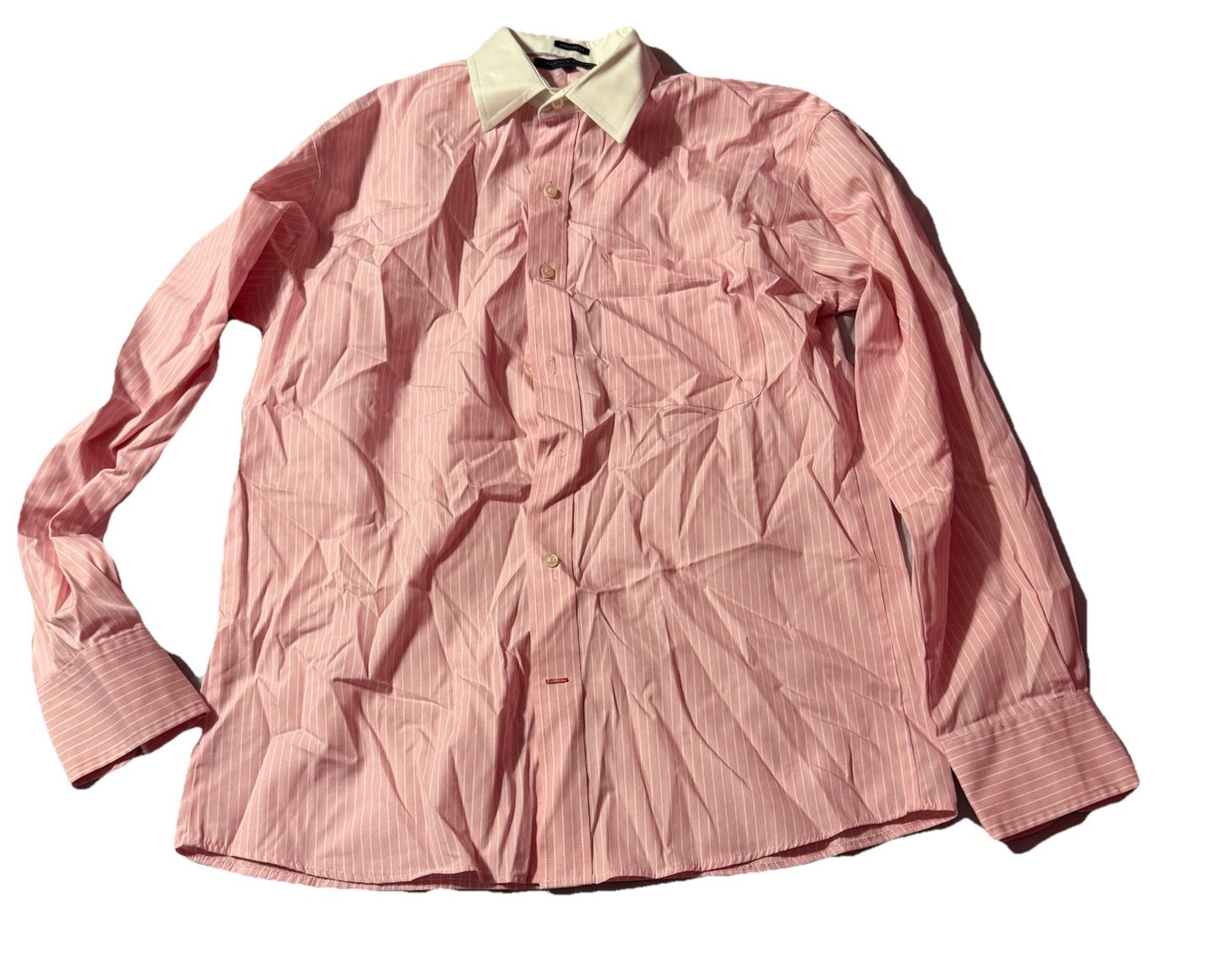 Tommy Hilfiger Men Long Sleeve Pink Shirt Size 34-35