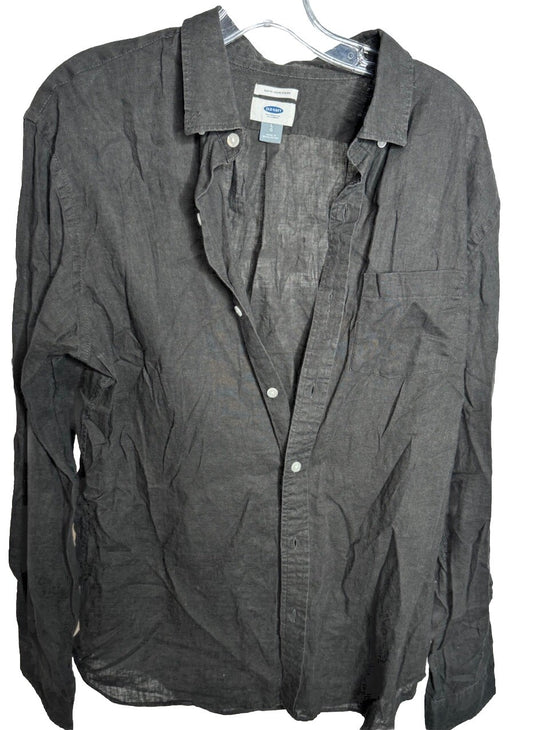Old Navy Button-Up Everyday Shirt Men's Size L  Long Sleeve