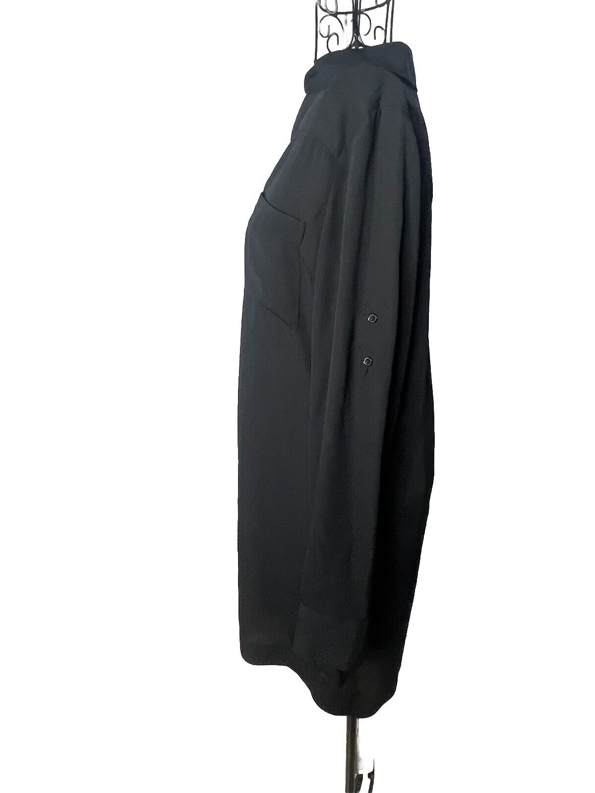 Express Black Shirt Dress Long Sleeve Size S/p