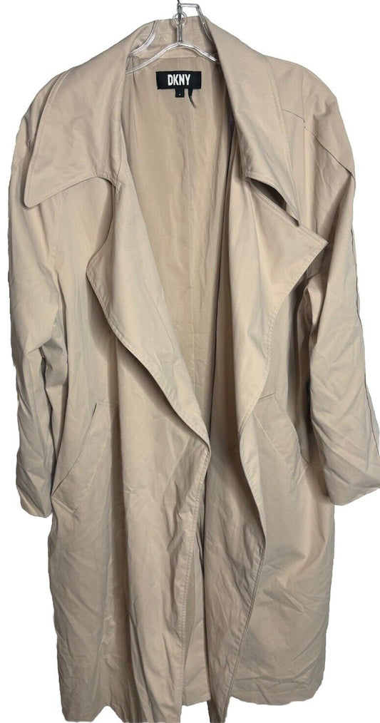 DKNY Khaki Trench Coat Medium Light Tan  Jacket