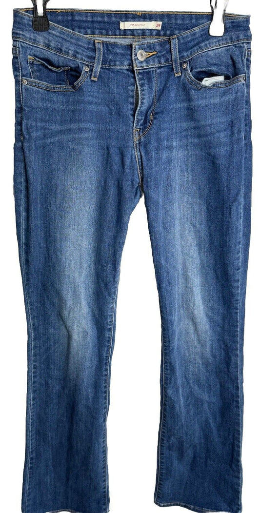 Levi’s 715 Boot Cut Women’s Mid Rise Jeans Denim Blue Wash Size: 29 X 32