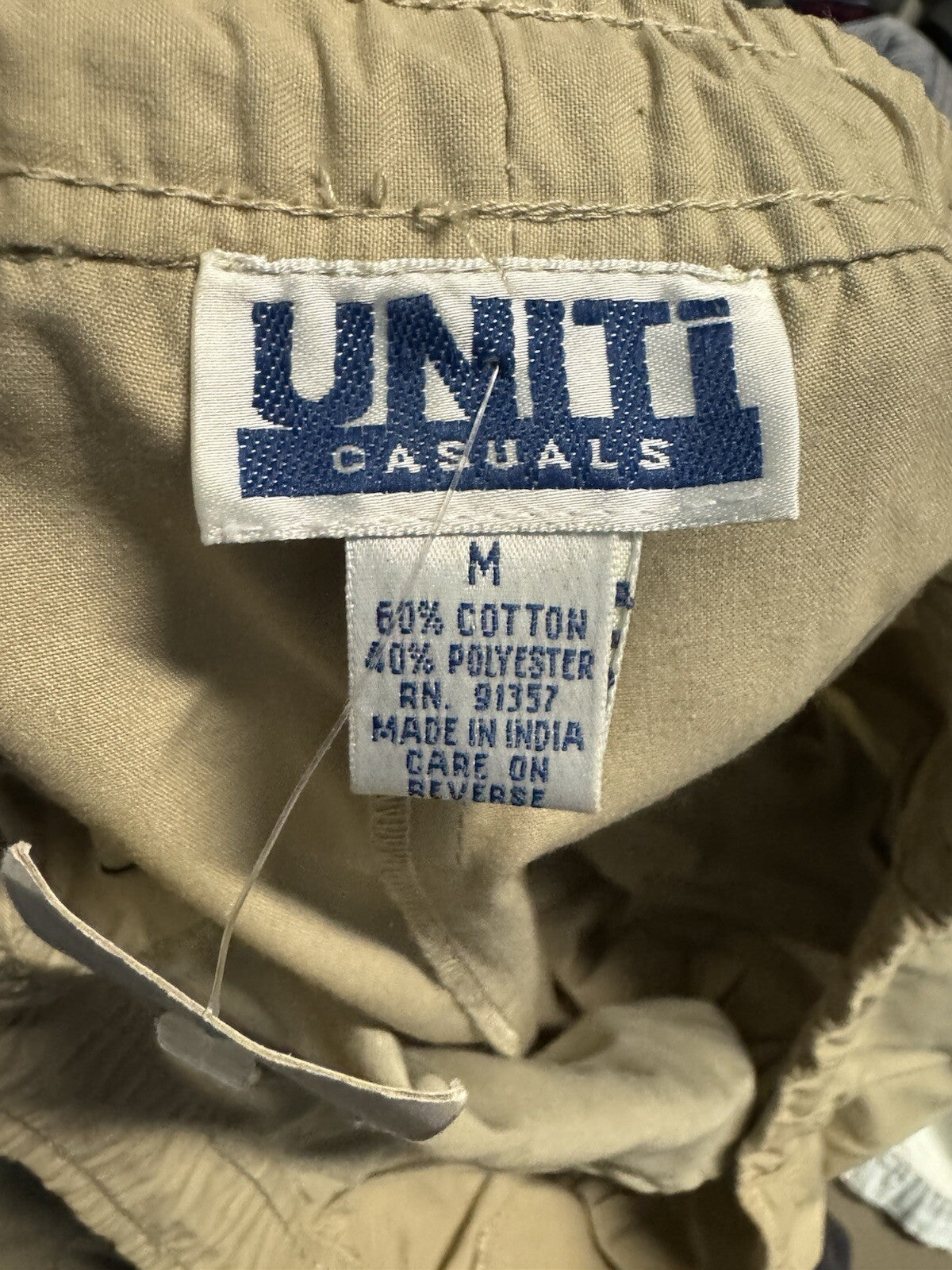 Uniti Casuals Pants Women's Medium Pull On Cotton Blend Mid Rise Pants