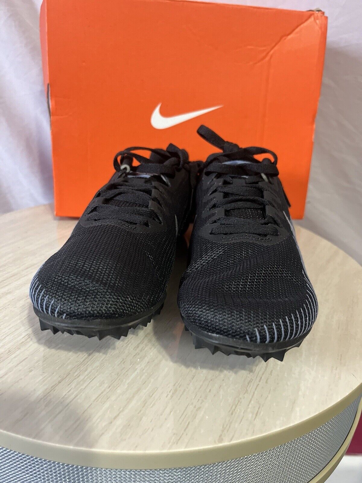 Nike Zoom Rival S 9 Black Indigo Fog Speckled, Mens size 5, great find,no cleats