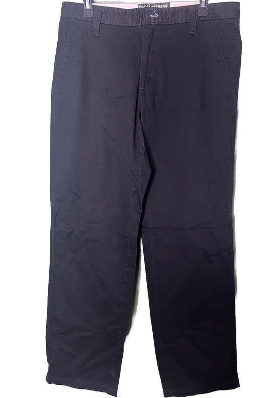 Lee Mens 33x32 Chino Khaki Custom Flat Front  Pants