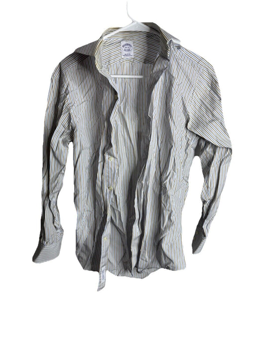 Brooks Brothers Milano Shirt Mens Size 14.5/34 Long Sleeve