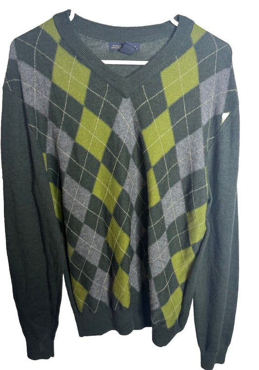 Banana Republic Sweater Mens Medium Merino Wool Casual Preppy Soft Classic
