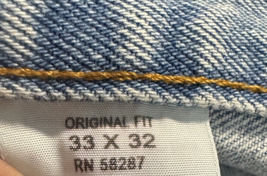 Straight jeans mens 33x32 Original Straight Leg Denim