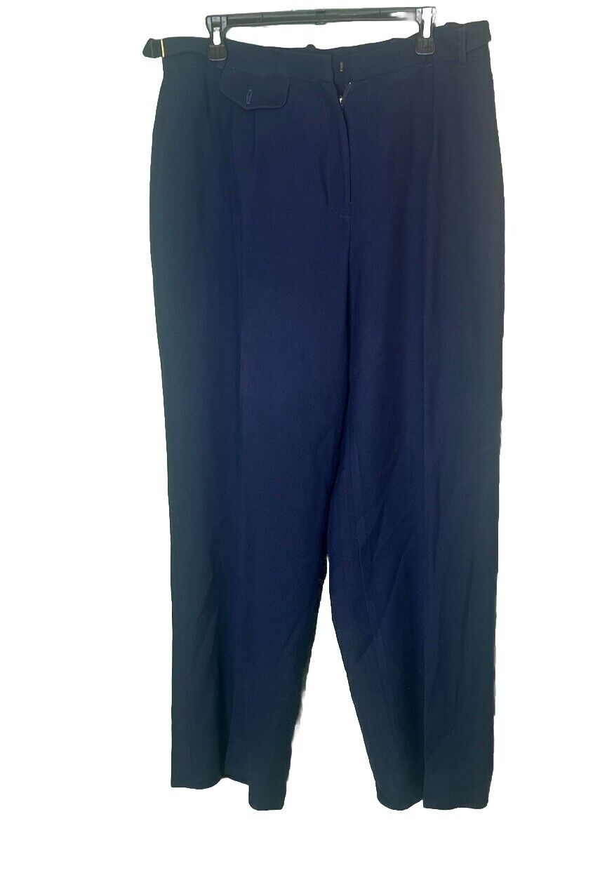 Lauren Ralph Lauren Pleated Pants Womens 14W Plus Size  Straight Leg