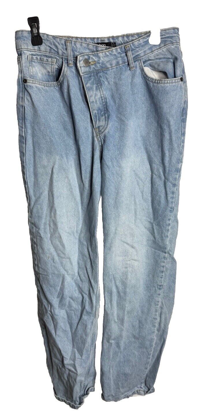 Boohoo Jeans Womens Denim Skinny Ankle Zip Size 8 Stretch Medium Wash