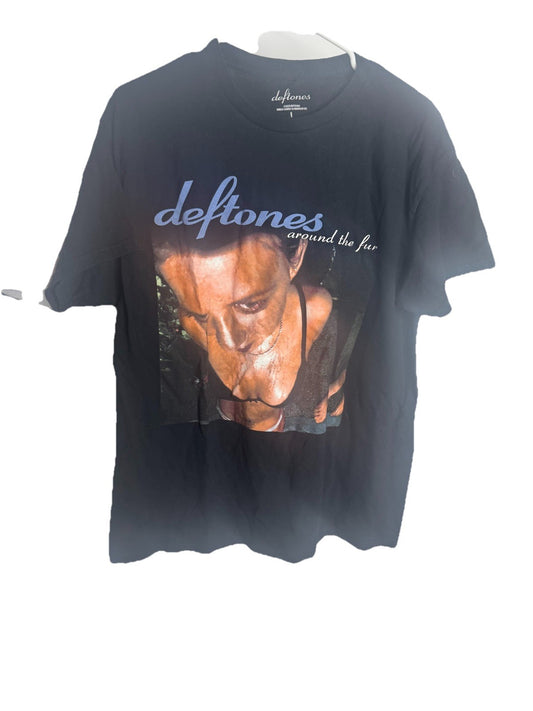 Deftones Around The Fur T-shirt Black Band Short Sleeve Unisex Large