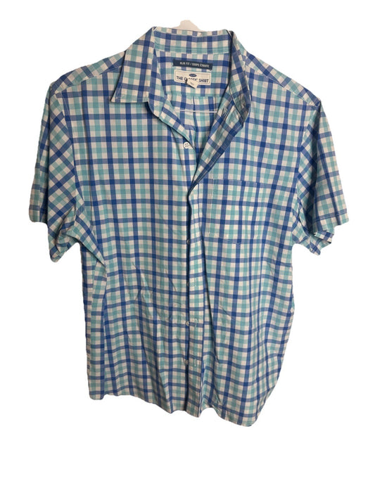 Old Navy Men’s Slim Fit The Classic Button Down Shirt Short Sleeve  Sz Large
