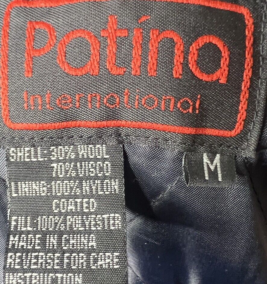 Vintage Patina Heavy Wool Button Up  Coat Size Medium